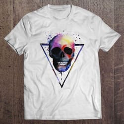 artist color skull gift tshirt