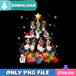 bernese mountain christmas tree png perfect files design