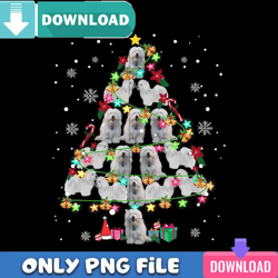 coton de tulear christmas tree png perfect sublimation design download