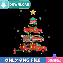 firefighter fire truck christmas png best files design download