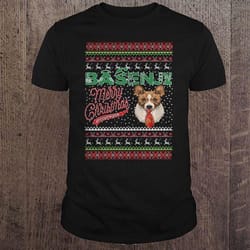 basenji merry christmas tshirt