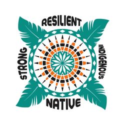 native american heritage month svg png, strong resilient indigenous native svg cricut sublimation design