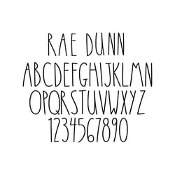 rae dunn font svg , farmhouse font , rae dunn alphabet svg , skinny alphabet , rae dunn cut files , rae dunn cricut