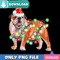 Bulldog Christmas PNG Perfect Sublimation Design Download.jpg