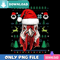 Chicken Santa Hat PNG Perfect Sublimation Design Download.jpg
