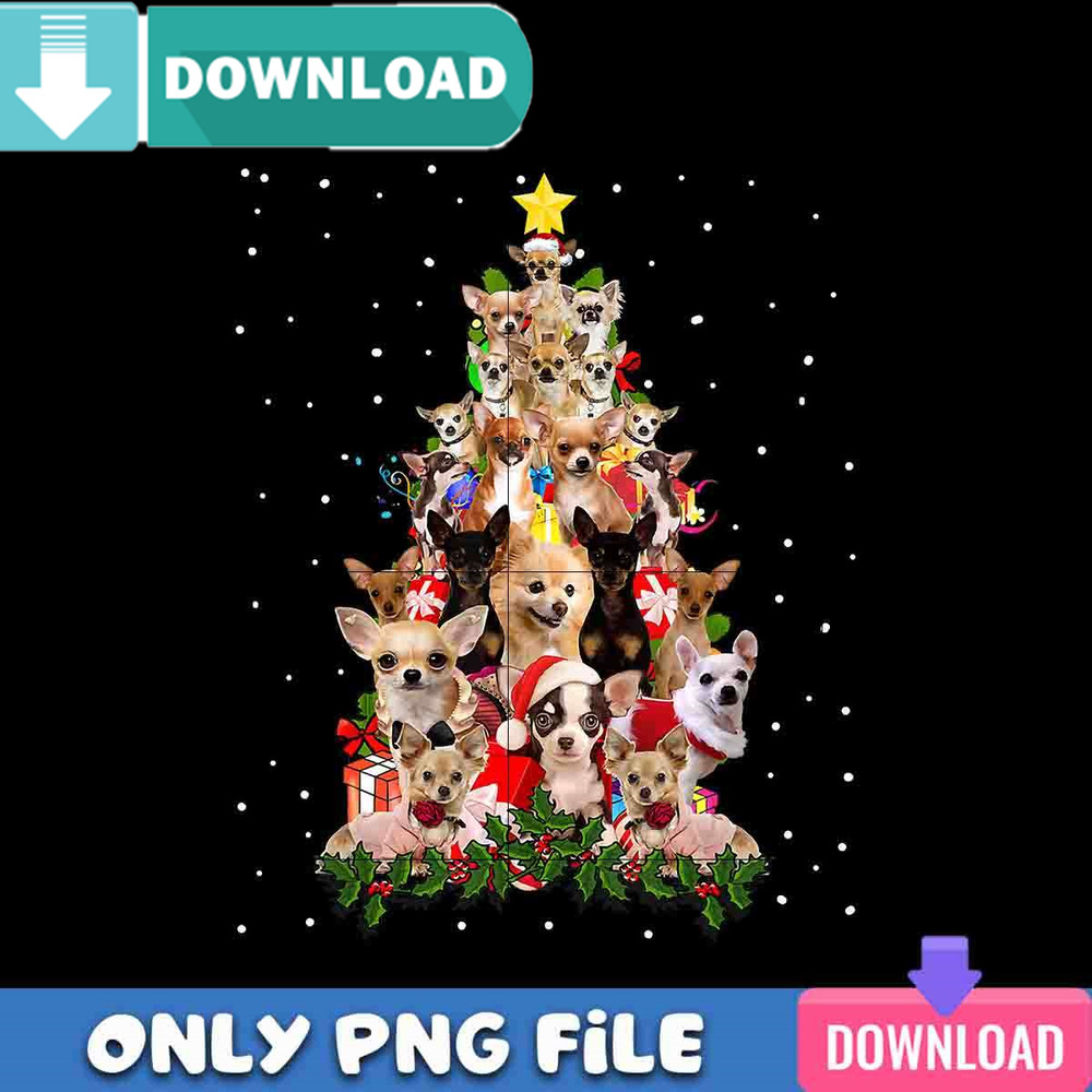 Chihuahua Christmas Lover Tree Png Best Files Design.jpg