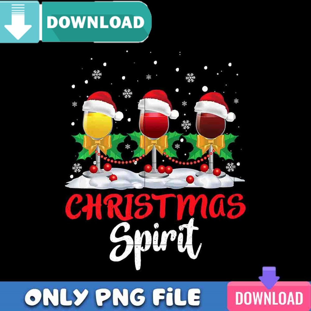 Christmas Spirit Wine Glasses New Png Best Files Design.jpg