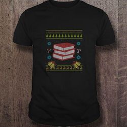 books christmas ugly sweater shirt