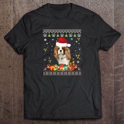 cavalier king charles spaniel dog christmas shirt