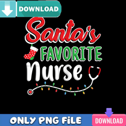 santa favorite nurse png perfect files design download