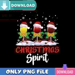 christmas spirit wine glasses new png best files design