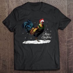 chicken merry christmas shirt