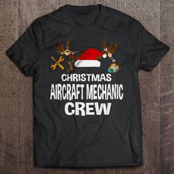 christmas aircraft mechanic crew shirt