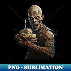 Happy Birthday Zombie v001 - Premium PNG Sublimation File - Perfect for Sublimation Art