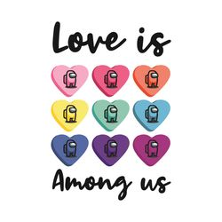 love among us svg, valentine svg, love svg, among us svg, cute among us svg, among us lover, impostors svg, valentine am