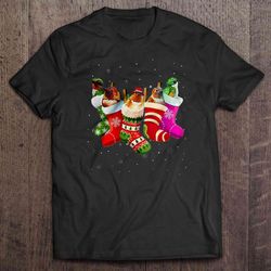 christmas stockings hummingbird v-neck t-shirt
