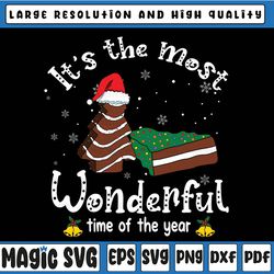 It's The Most Wonderful Time Of The Year De-bbie Christmas Svg, Christmas Tree Cake Svg Little De-bbie Svg, Christmas PN