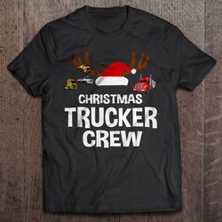 christmas trucker crew tshirt
