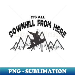 Downhill - High-Quality PNG Sublimation Download - Perfect for Sublimation Mastery