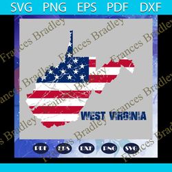 west viroinia america flag svg, independence day svg, american flag, happy 4th of july svg, patriotic svg, independence