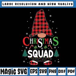 funny christmas crew xmas squad gnome family pajamas 2022 png, christmas squad png, matching christmas with buffalo plai