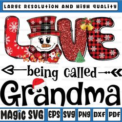 Love Being A Grandma Snowman Christmas 2022 PNG, Snowman Christmas Png, Christmas Grandma Png, Christmas Grandma Buffalo