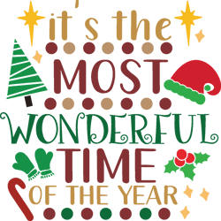 it's the most wonderful time of the year, christmas svg, merry christmas svg, christmas cookies svg, christmas tree svg