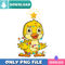 Christmas Duck Tree Lights PNG Cute Yellow Duck PNG Instant Download - Svgtrending.jpg