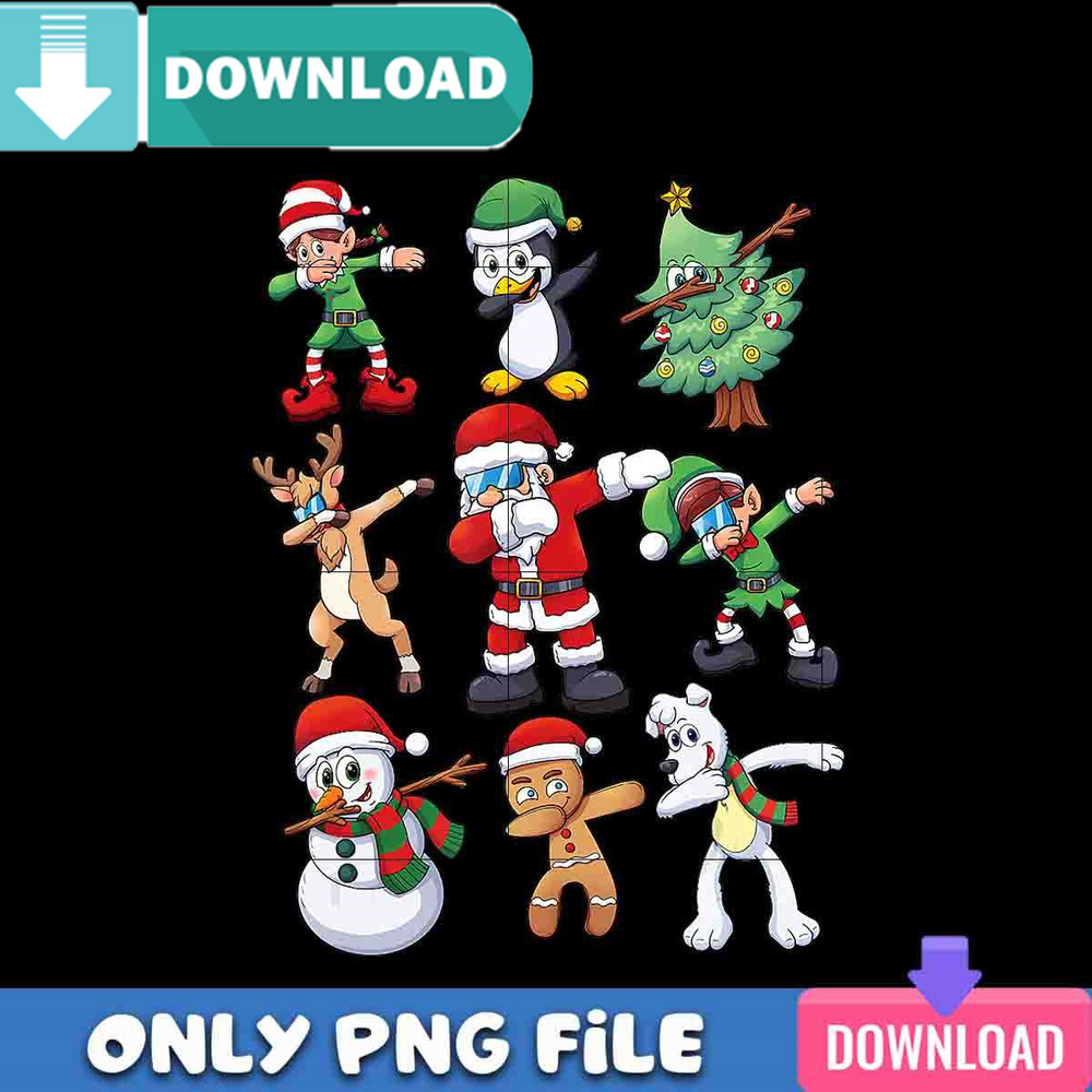 Christmas Kids Boys Dabbing Santa Png Best Files Design.jpg