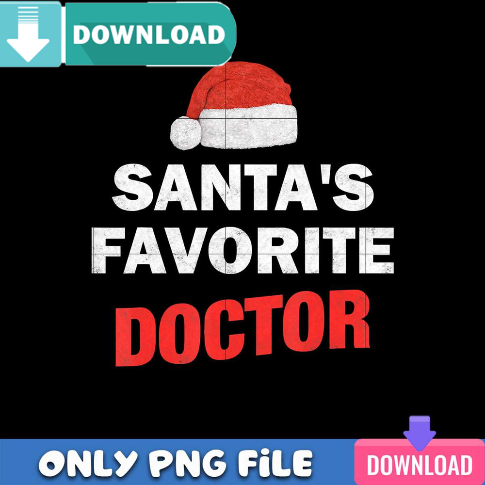 Santa Favorite Doctor PNG Perfect Sublimation Design Download.jpg