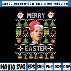 Funny Joe Biden Happy Easter Ugly Christmas Png, Ugly Christmas Png, Funny Joe Biden Christmas Png, Christmas Png, Digit