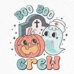 Halloween Nurse Boo Boo Crew  ,Halloween Png, Cute halloween, Cute Halloween Svg,Funny halloween 13