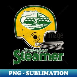 Defunct Shreveport Steamer Football Team Helmet - Digital Sublimation Download File - Vibrant and Eye-Catching Typography