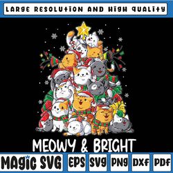 meowy catmas cat christmas tree xmas girls boys funny santa png, meowy christmas png, christmas cat png, cat clipart dig