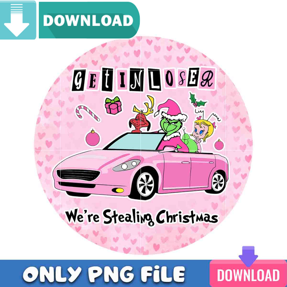 We're Stealing Christmas Pink Png Best Files Design Download.jpg