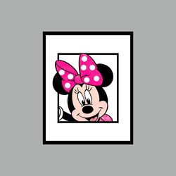 Minnie Mouse Disney Art Print Digital Files decor nursery room watercolor