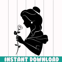 beauty and the beast svg, belle svg,