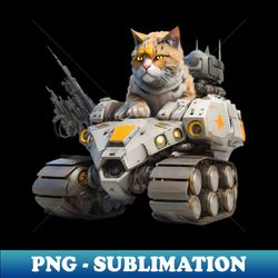 Mech Cat v02 - Retro PNG Sublimation Digital Download - Perfect for Creative Projects