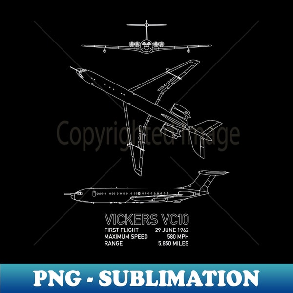 Vickers Fuel Vickers VC10 British Military Fuel Tanker Plane Blueprints I - Inspire ...