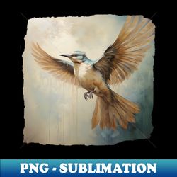 Eurasian Nuthatch in Flight - Elegant Sublimation PNG Download - Bring Your Designs to Life