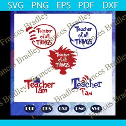 teacher of all things svg, dr seuss svg, dr seuss bundle svg, dr seuss, dr seuss png, one fish svg, two fish svg, thing