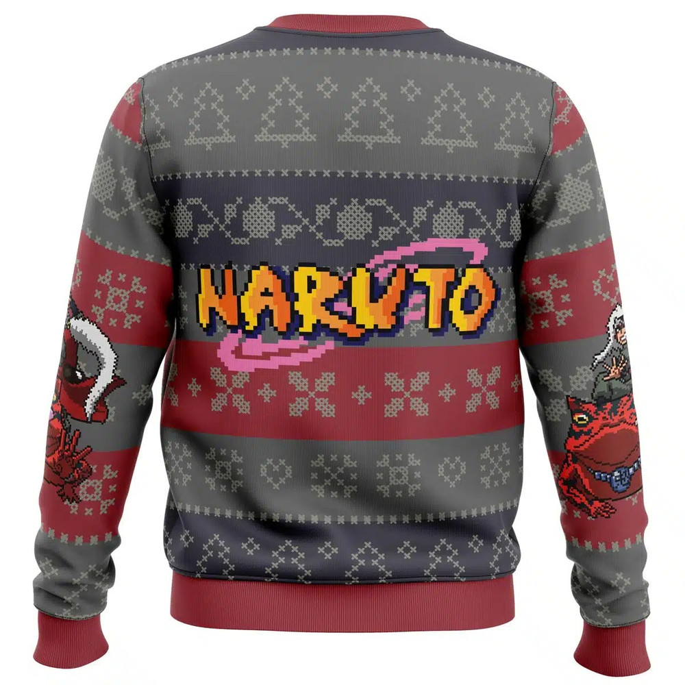 Jiraiya Naruto All Over Print Ugly Hoodie Zip 3D Hoodie 3D Ugly Christmas Sweater 3D Fleece Hoodie