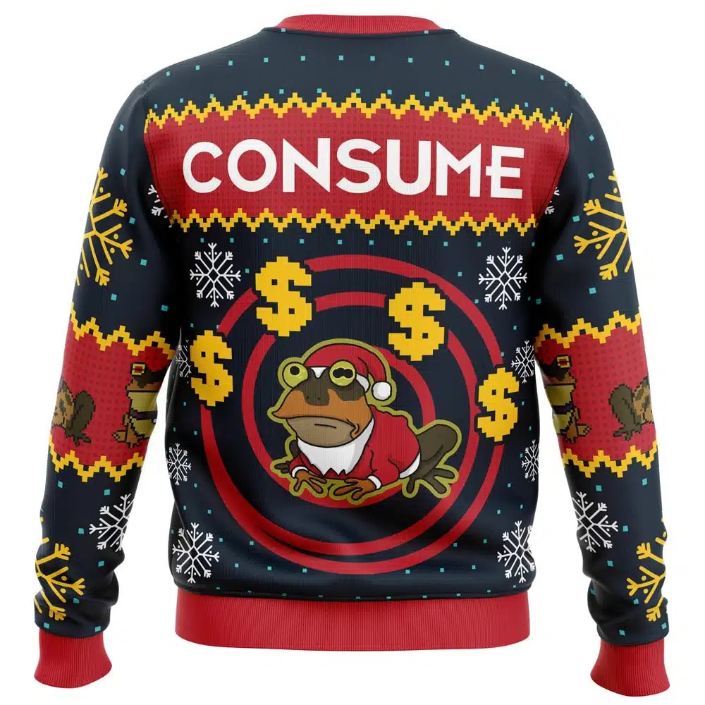 Hypnotoad Consume Futurama All Over Print Ugly Hoodie Zip 3D Hoodie 3D Ugly Christmas Sweater 3D Fleece Hoodie