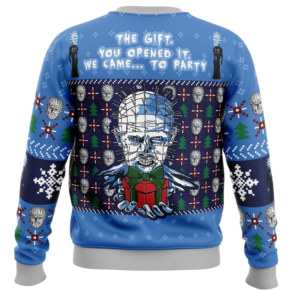 The Gift Hellraiser All Over Print Ugly Hoodie Zip 3D Hoodie 3D Ugly Christmas Sweater 3D Fleece Hoodie