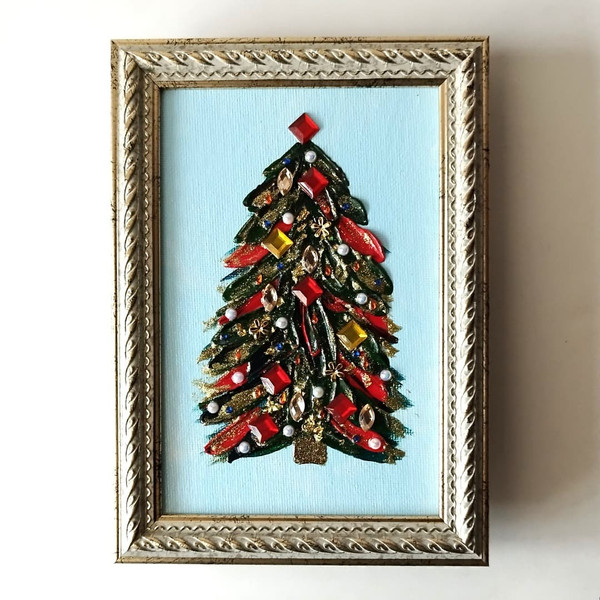 Christmas tree-acrylic-painting-in-frame-art-in-style-impasto-wall-decor-gift.jpg