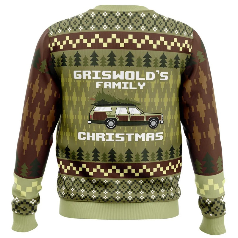 Griswold's Family Christmas Vacation All Over Print Ugly Hoodie Zip 3D Hoodie 3D Ugly Christmas Sweater 3D Fleece Hoodie