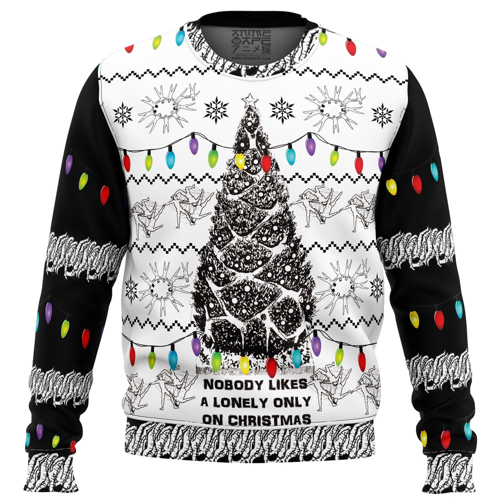 Nobody Likes a Lonely Only Army of One Junji Ito Ugly Hoodie Zip 3D Hoodie 3D Ugly Christmas Sweater 3D Fleece Hoodie