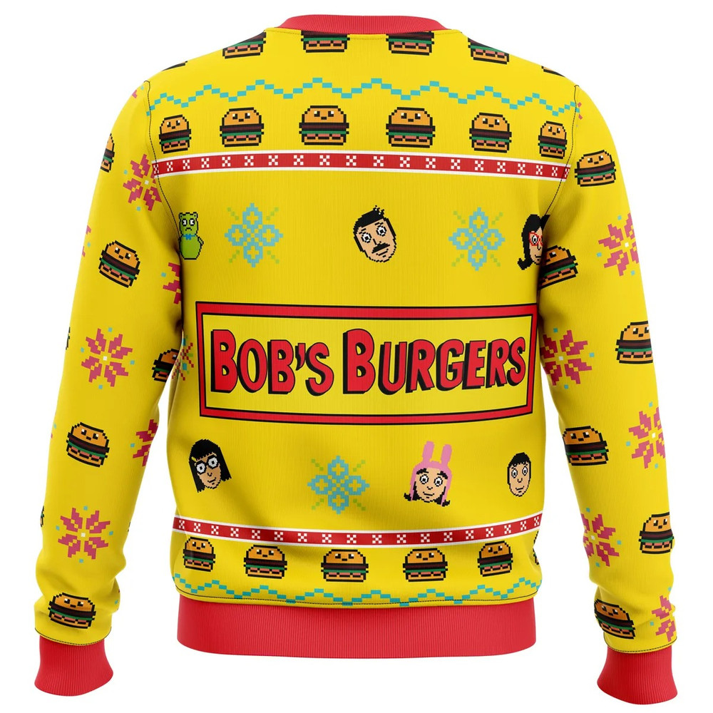 Bob's Burgers All Over Print Ugly Hoodie Zip 3D Hoodie 3D Ugly Christmas Sweater 3D Fleece Hoodie