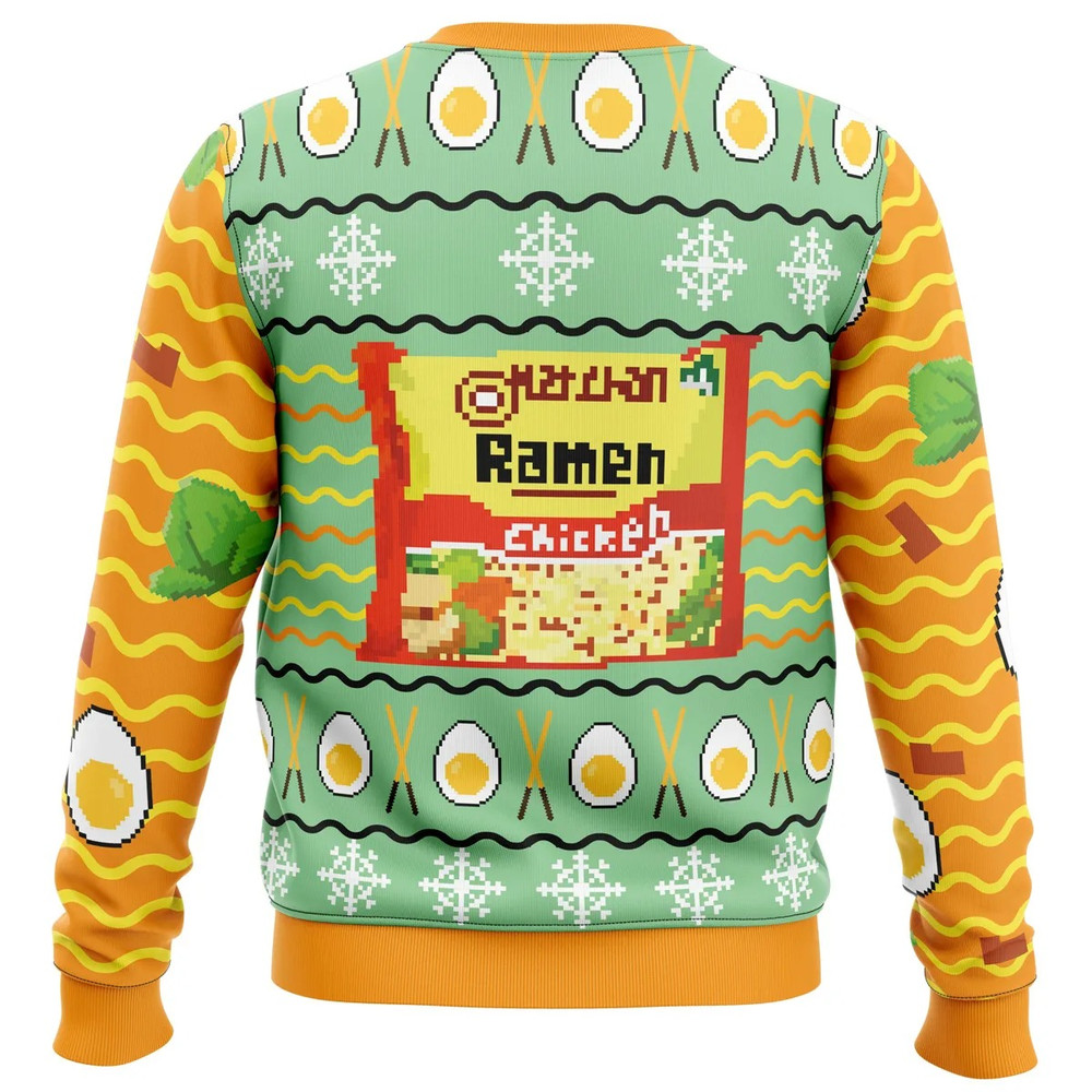 Ramen All Over Print Ugly Hoodie Zip 3D Hoodie 3D Ugly Christmas Sweater 3D Fleece Hoodie