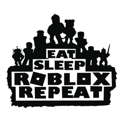 eat sleep roblox repeat svg, trending svg, roblox svg
